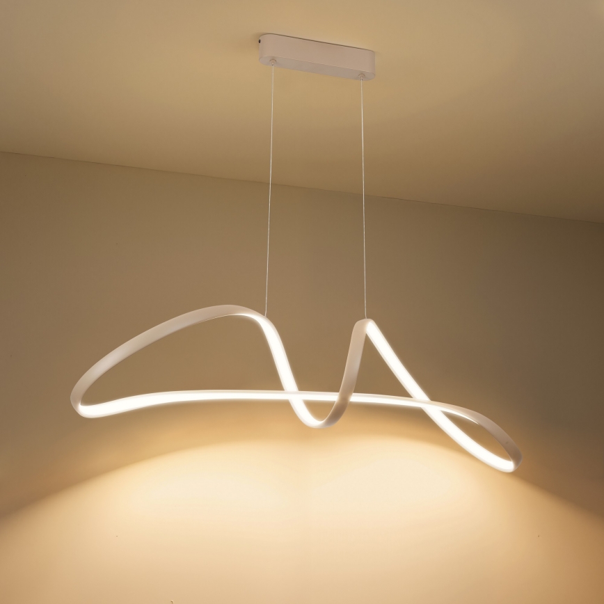 Brilagi - Lustre pendente LED regulável em cabo TWISTER LED/60W/230V 3000-6000K bege + controlo remoto