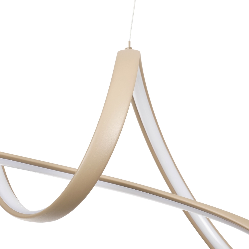 Brilagi - Lustre pendente LED regulável em cabo TWISTER LED/60W/230V 3000-6000K bege + controlo remoto