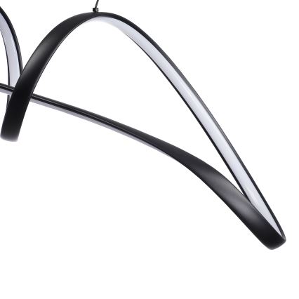 Brilagi - Lustre pendente LED regulável suspenso por cabo TWISTER LED/60W/230V 3000-6000K preto + controlo remoto