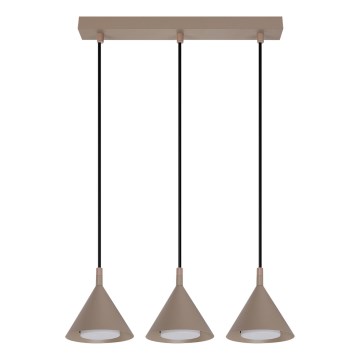 BRILAGI - LED Lustre em cabo CONE TRIPLE 3xGX53/15W/230V bege