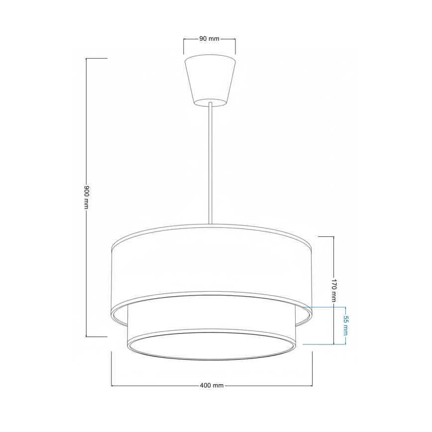 Brilagi - Lustre infantil LED suspenso por cabo BOBO 1xE27/60W/230V Ø 40 cm creme/verde/selva