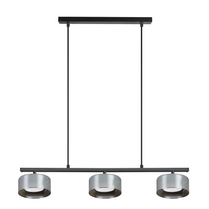 Brilagi - LED Lustre pendente com cabo AURA LUX 3xGX53/30W/230V preto/fumê