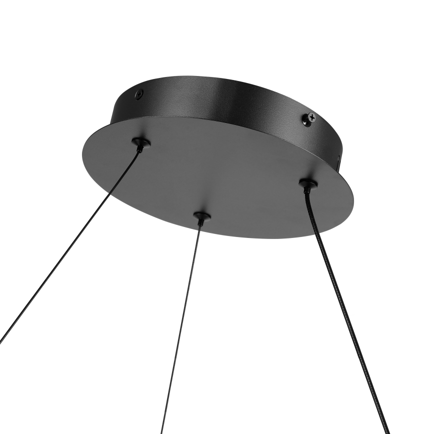 Brilagi - Lustre LED dimerizável suspenso por cabo TWISTER LED/75W/230V 3000–6000K Ø70 cm preto + comando à distância