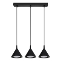 BRILAGI - LED Lustre pendente em cabo CONE TRIPLE 3xGX53/15W/230V preto