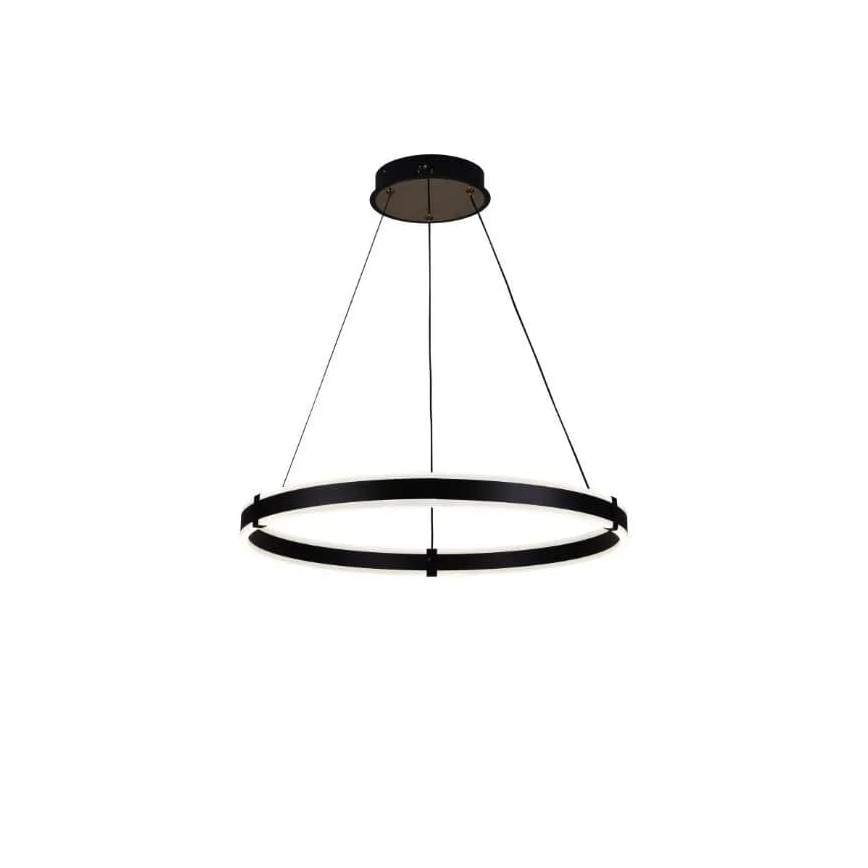 Brilagi - Lustre LED dimerizável suspenso por cabo CIRCLE LED/85W/230V 3000-6500K Ø 60 cm preto + controlo remoto