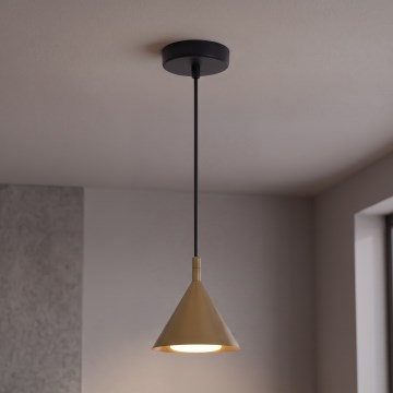 BRILAGI - LED Lustre suspenso com cabo CONE SINGLE 1xGX53/15W/230V dourado