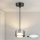 Brilagi - LED Lustre suspenso em cabo AURA LUX 1xGX53/30W/230V preto/fumê