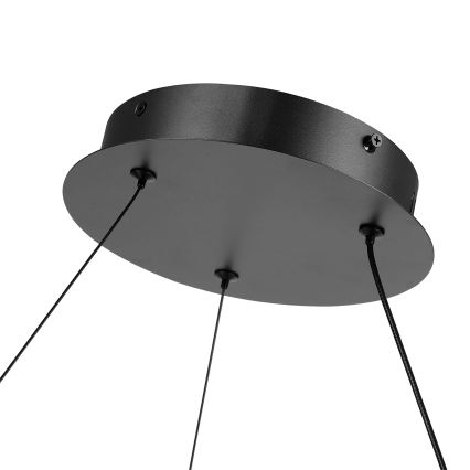 Brilagi - Lustre suspenso LED dimerizável com cabo TWISTER LED/105W/230V 3000-6000K Ø 100 cm preto + controlo remoto