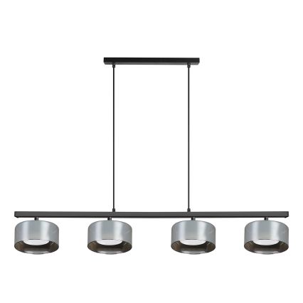 Brilagi - LED Lustre suspenso por cabo AURA LUX 4xGX53/30W/230V preto/fumê