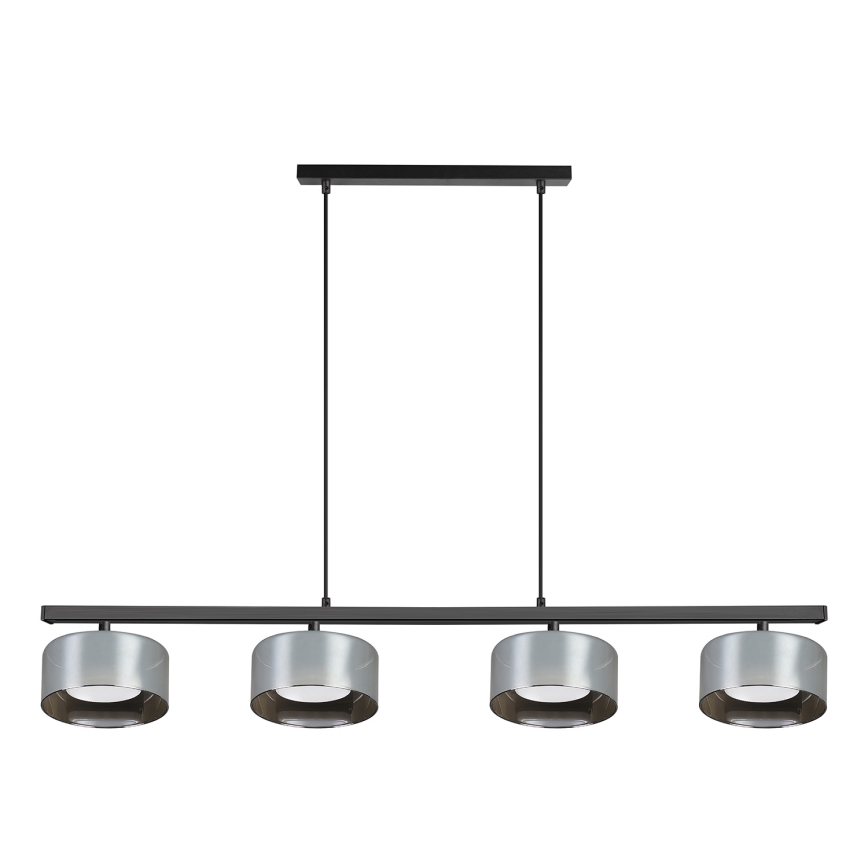 Brilagi - LED Lustre suspenso por cabo AURA LUX 4xGX53/30W/230V preto/fumê