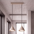 BRILAGI - LED Lustre suspenso por cabo CONE DOUBLE 2xGX53/15W/230V bege