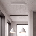 BRILAGI - LED Lustre suspenso por cabo CONE DOUBLE 2xGX53/15W/230V branco