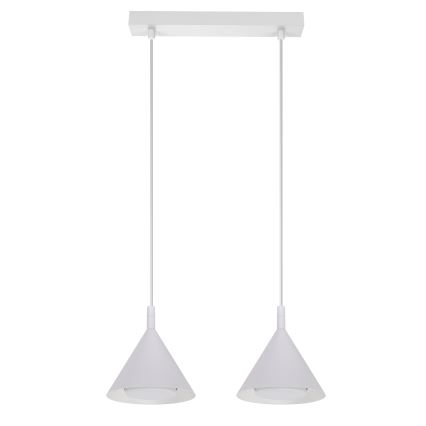 BRILAGI - LED Lustre suspenso por cabo CONE DOUBLE 2xGX53/15W/230V branco