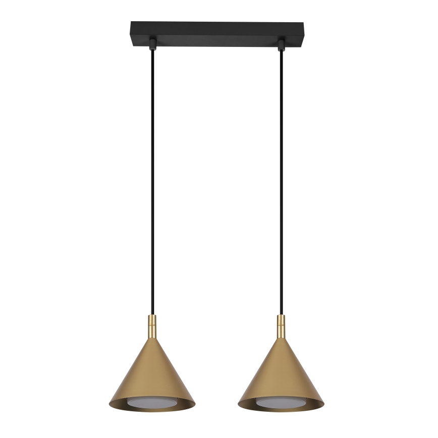 BRILAGI - LED Lustre suspenso por cabo CONE DOUBLE 2xGX53/15W/230V dourado