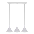 BRILAGI - LED Lustre suspenso por cabo CONE TRIPLE 3xGX53/15W/230V branco