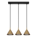 BRILAGI - LED Lustre suspenso por cabo CONE TRIPLE 3xGX53/15W/230V dourado