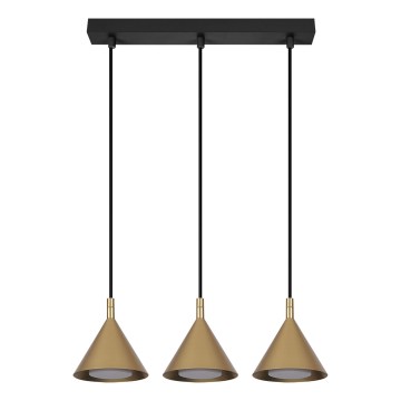 BRILAGI - LED Lustre suspenso por cabo CONE TRIPLE 3xGX53/15W/230V dourado