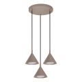 BRILAGI - LED Lustre suspenso por cabo CONE TRIPLE ROUND 3xGX53/15W/230V bege