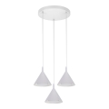BRILAGI - LED Lustre suspenso por cabo CONE TRIPLE ROUND 3xGX53/15W/230V branco
