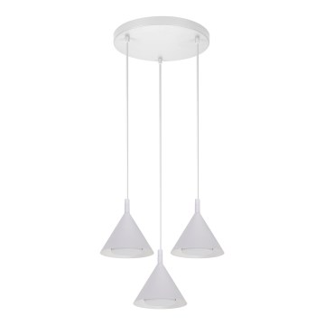 BRILAGI - LED Lustre suspenso por cabo CONE TRIPLE ROUND 3xGX53/15W/230V branco