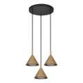 BRILAGI - LED Lustre suspenso por cabo CONE TRIPLE ROUND 3xGX53/15W/230V dourado