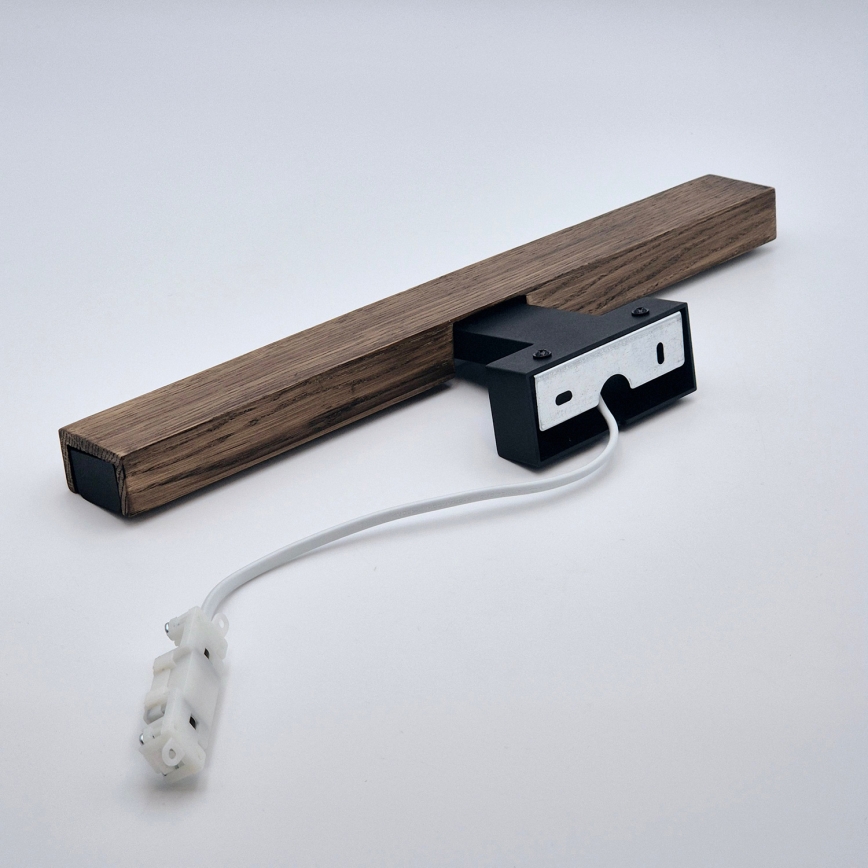 Brilagi - Iluminação LED para espelho de banheiro WOODY MIRROR LED/8W/230V 40 cm IP44 carvalho nogueira/preto