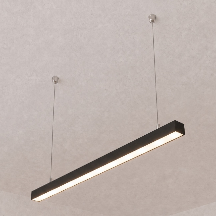 Brilagi - Candeeiro suspenso LED FULLDAY LED/20/30/40W/230V 2700/4000/6000K 120 cm preto