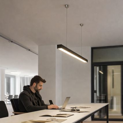 Brilagi - Candeeiro suspenso LED FULLDAY LED/20/30/40W/230V 2700/4000/6000K 120 cm preto