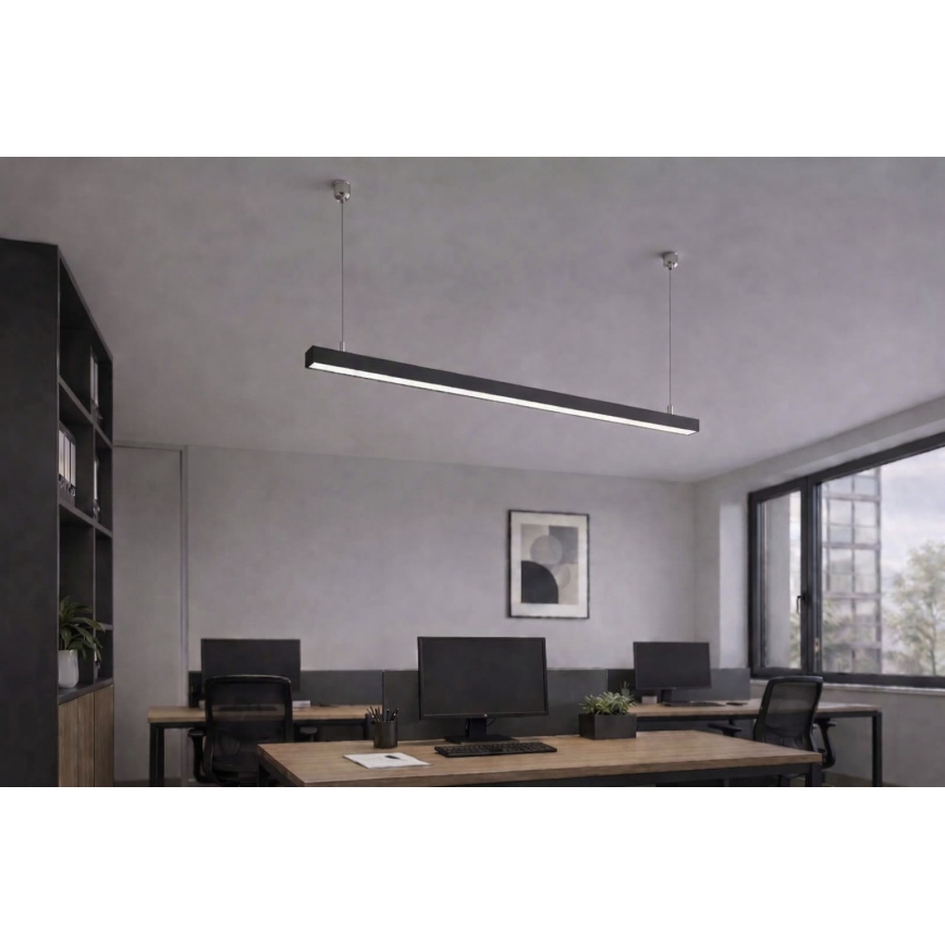 Brilagi - Candeeiro suspenso LED FULLDAY LED/20/30/40W/230V 2700/4000/6000K 120 cm preto