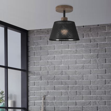 Brilagi - LED Plafonier ANTHONY 1xE14/60W/230V carvalho nogueira/preto