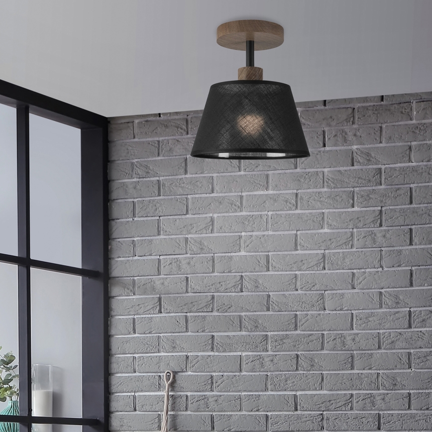 Brilagi - LED Plafonier ANTHONY 1xE14/60W/230V carvalho nogueira/preto