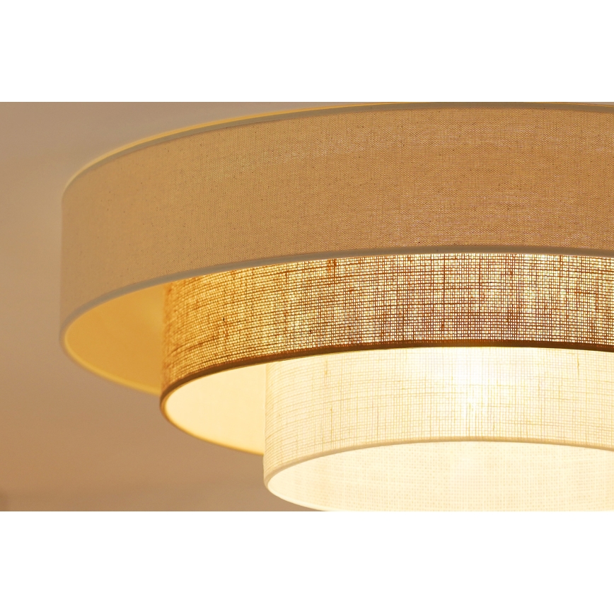 Brilagi - Plafon LED DENVER LUNETA LED/12W/230V diâmetro 60 cm 3000K/4000K/6400K bege/creme