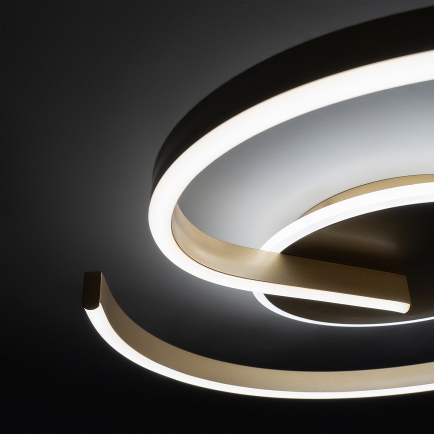 Brilagi - Candeeiro de Teto LED Regulável SPIRAL LED/56W/230V, diâmetro 50 cm, 3000/4000/6000K + comando remoto