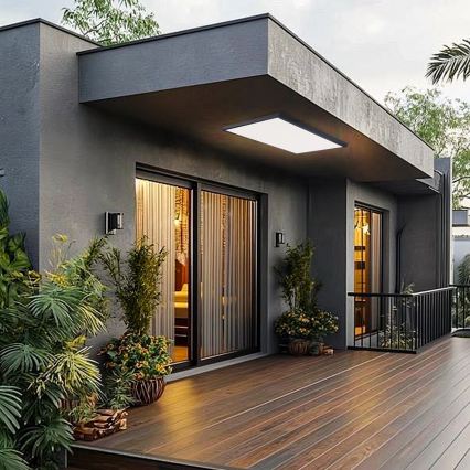 Brilagi - Candeeiro de tecto LED para casa de banho FRAME LED/96W/230V 120x60 cm 3000/4000/6000K IP44 preto