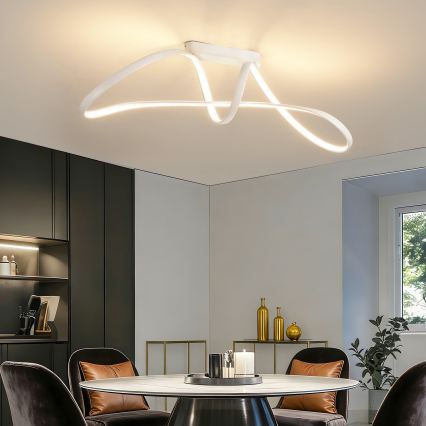 Brilagi - Lustre de teto LED dimerizável TWISTER LED/60W/230V 3000-6000K branco + controlo remoto