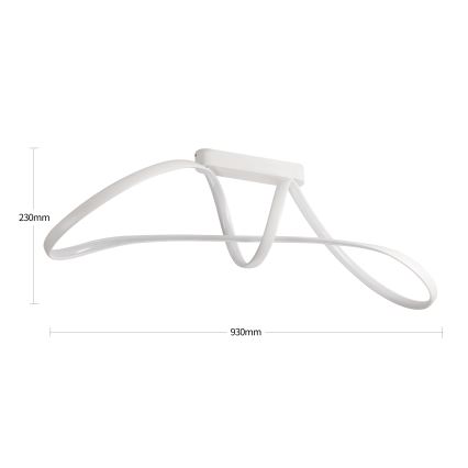 Brilagi - Lustre de teto LED dimerizável TWISTER LED/60W/230V 3000-6000K branco + controlo remoto