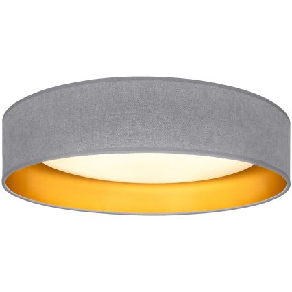 Brilagi - Candeeiro de teto LED VELVET SIMPLE LED/36W/230V 3000K Ø 55 cm cinzento/dourado