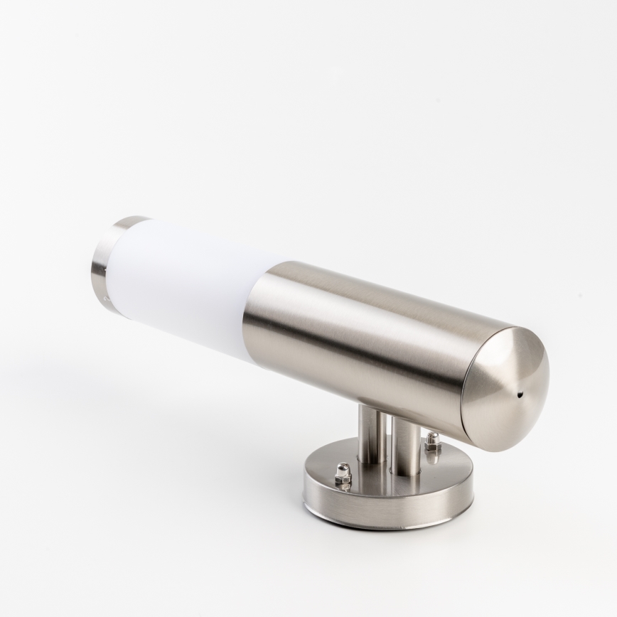 BRILAGI - Aplique de parede exterior LED regulável ELIA 1xE27/6W/230V 2700-6500K IP44 Wi-Fi cromado fosco