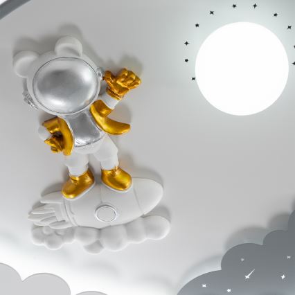 Brilagi - Candeeiro de tecto infantil LED regulável ASTRO LED/68W/230V 3000-6000K Ø 49 cm + controlo remoto