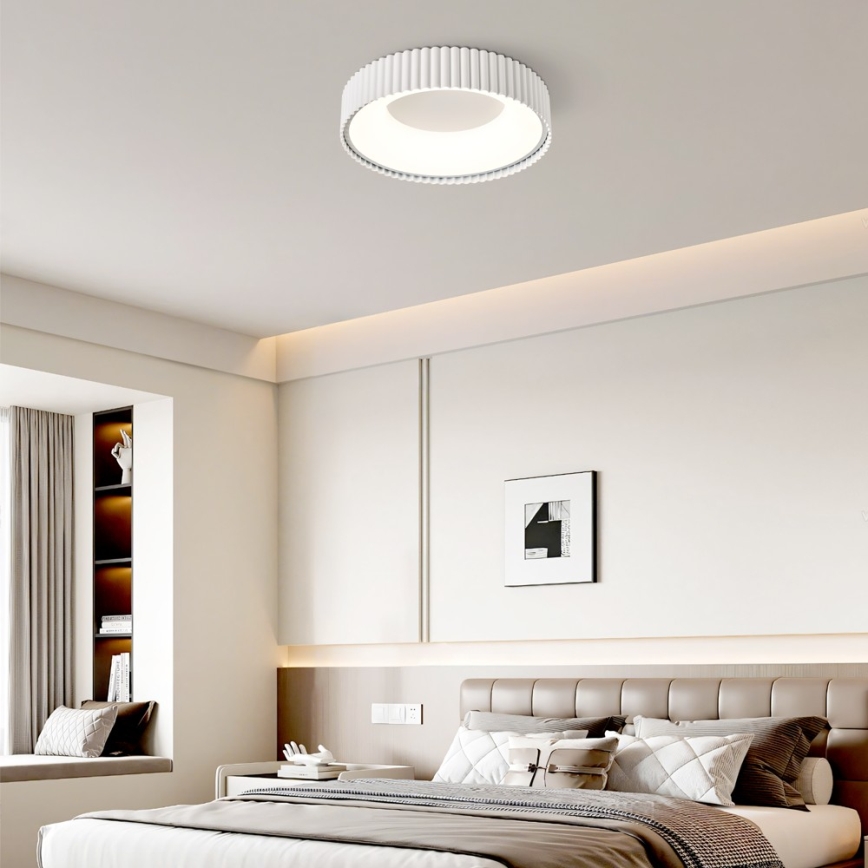 BRILAGI - LED regulável, luminária de teto FALCON MODERN LED/30W/230V 3000-6000K Ø 40 cm branca + controlo remoto