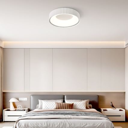 BRILAGI - LED regulável, luminária de teto FALCON MODERN LED/30W/230V 3000-6000K Ø 40 cm branca + controlo remoto