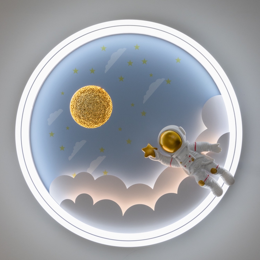 Brilagi - Luminária de teto infantil LED regulável LED/42W/230V 3000/5700K astronauta