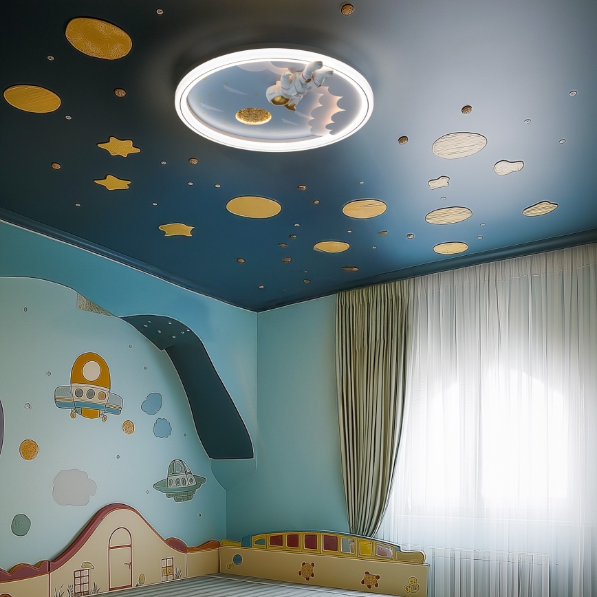 Brilagi - Luminária de teto infantil LED regulável LED/42W/230V 3000/5700K astronauta