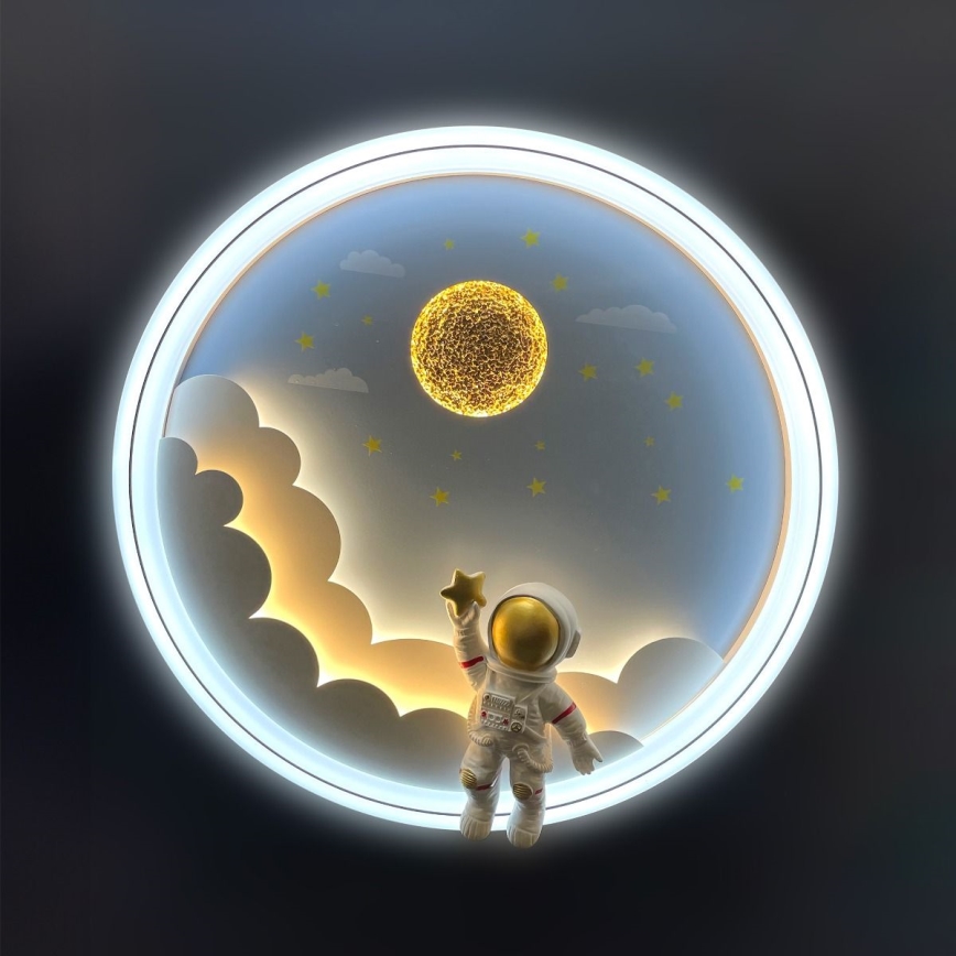 Brilagi - Luminária de teto infantil LED regulável LED/42W/230V 3000/5700K astronauta