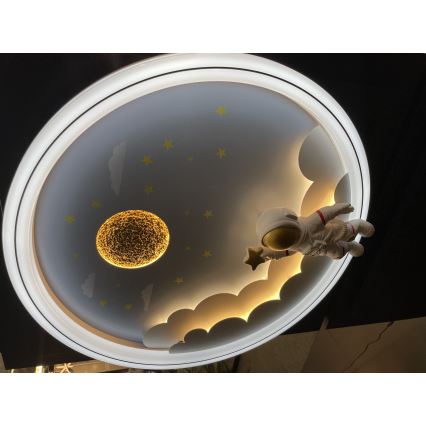 Brilagi - Luminária de teto infantil LED regulável LED/42W/230V 3000/5700K astronauta