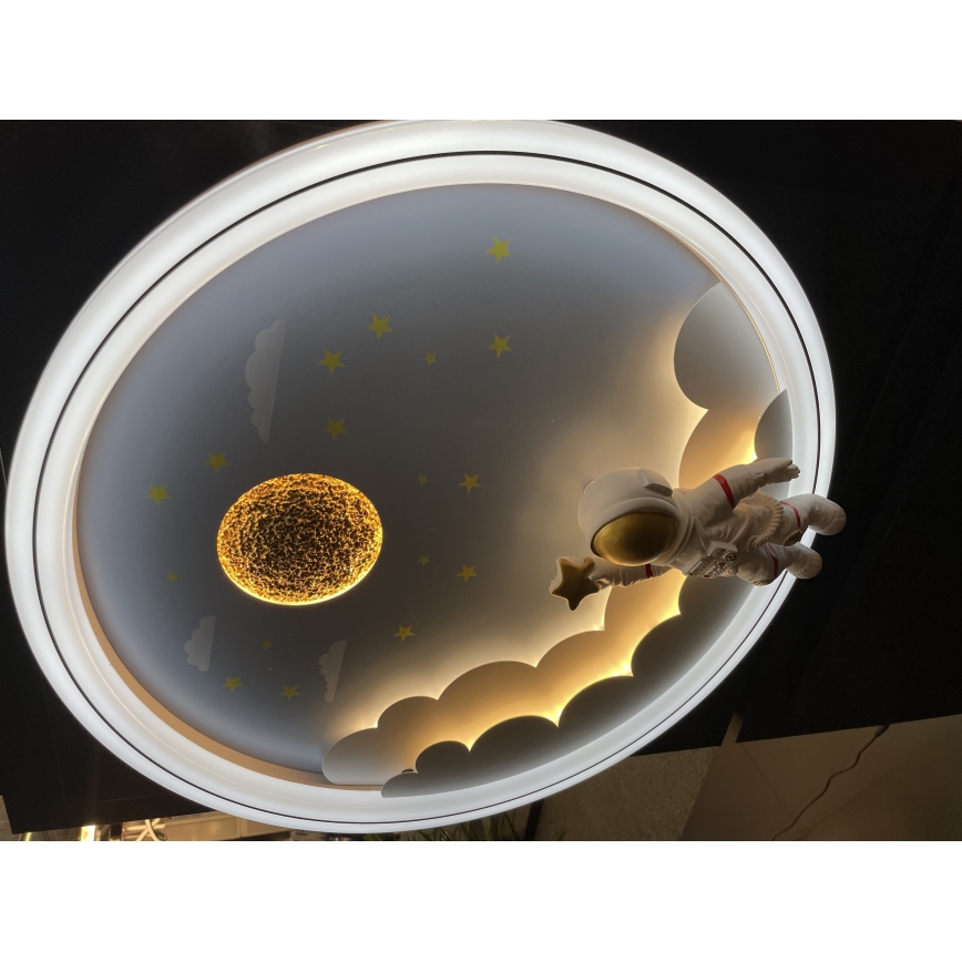 Brilagi - Luminária de teto infantil LED regulável LED/42W/230V 3000/5700K astronauta