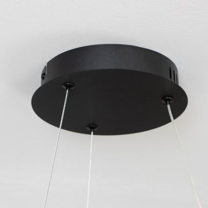 Brilagi - Lustre LED dimerizável suspenso por cabo FALCON II LED/67W/230V 3000-6500K Ø 40 cm preto + controlo remoto