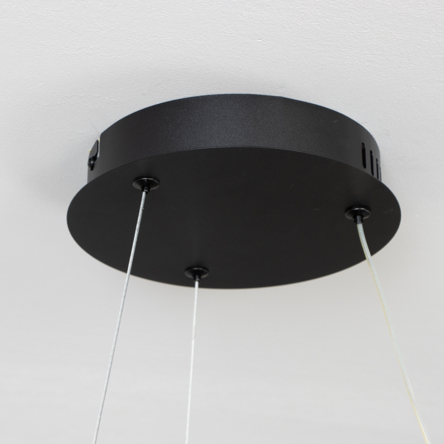Brilagi - Lustre LED dimerizável suspenso por cabo FALCON II LED/67W/230V 3000-6500K Ø 40 cm preto + controlo remoto