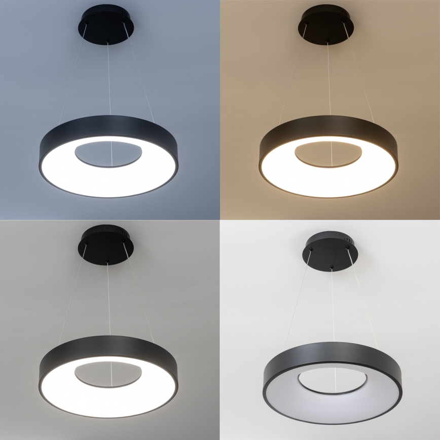 Brilagi - Lustre LED dimerizável suspenso por cabo FALCON II LED/67W/230V 3000-6500K Ø 40 cm preto + controlo remoto