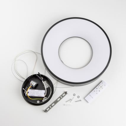 Brilagi - Lustre LED dimerizável suspenso por cabo FALCON II LED/67W/230V 3000-6500K Ø 40 cm preto + controlo remoto